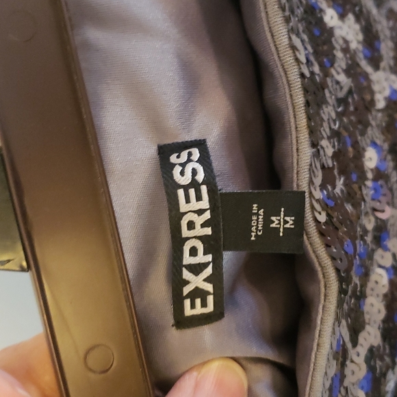 💃❤️‍🔥🥂Express Sequin Mini Skirt sz M - Picture 5 of 11